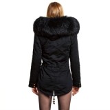 Raccoon Finnraccoon Winterjacket warm Fur Hooded Jacket “Petite“ with XXL Fur We Love Furs