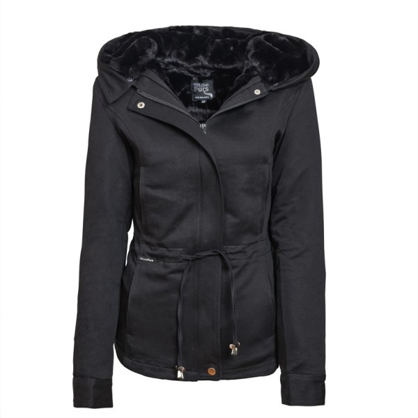Fur Hooded Jacket “Petite“ with XXL Fur