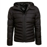 black Winter warm Men’s Down Jacket with Fur "CORPORAL" We Love Furs