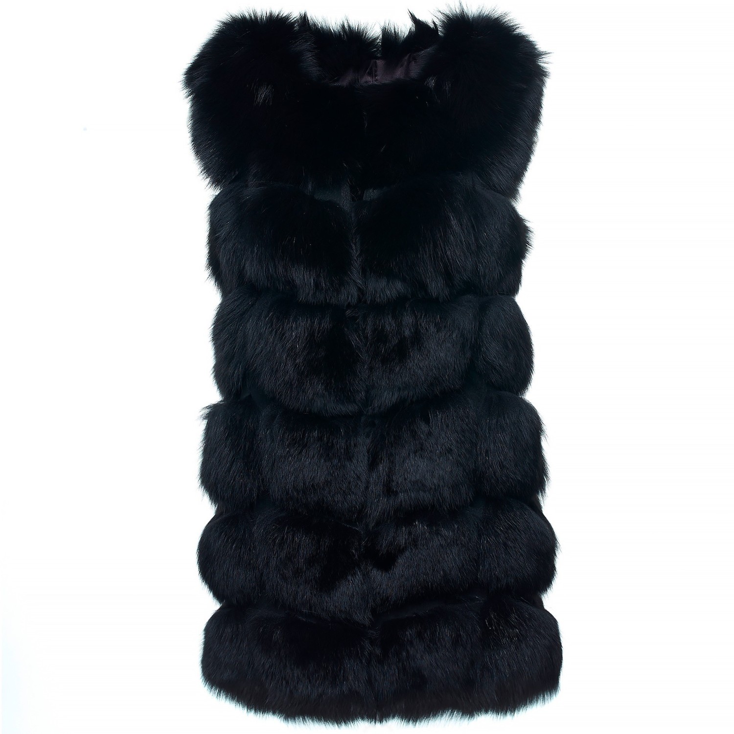 Fur Vest black