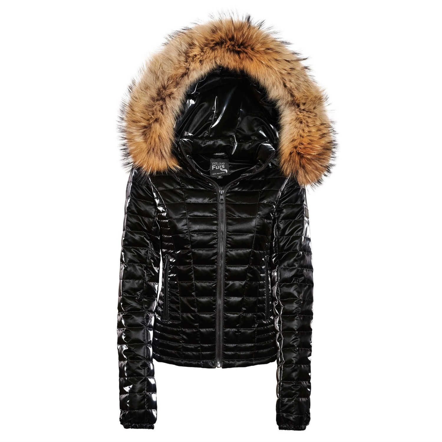 Fur hooded jacket