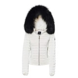 White jacket with fur “WhiteGold”