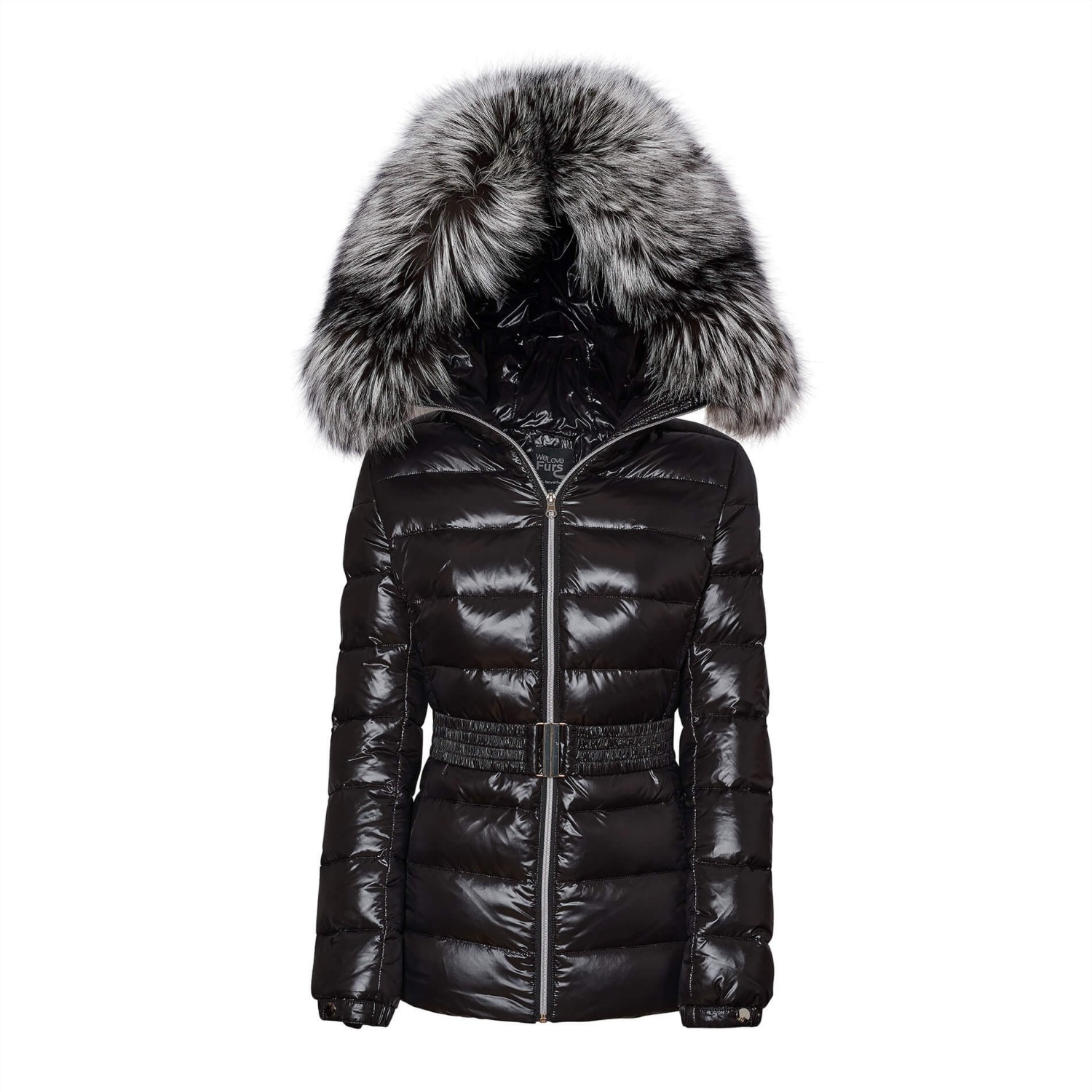 Down jacket with fur