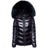 Puffer Jacket with Faux Fur “IceBlack“