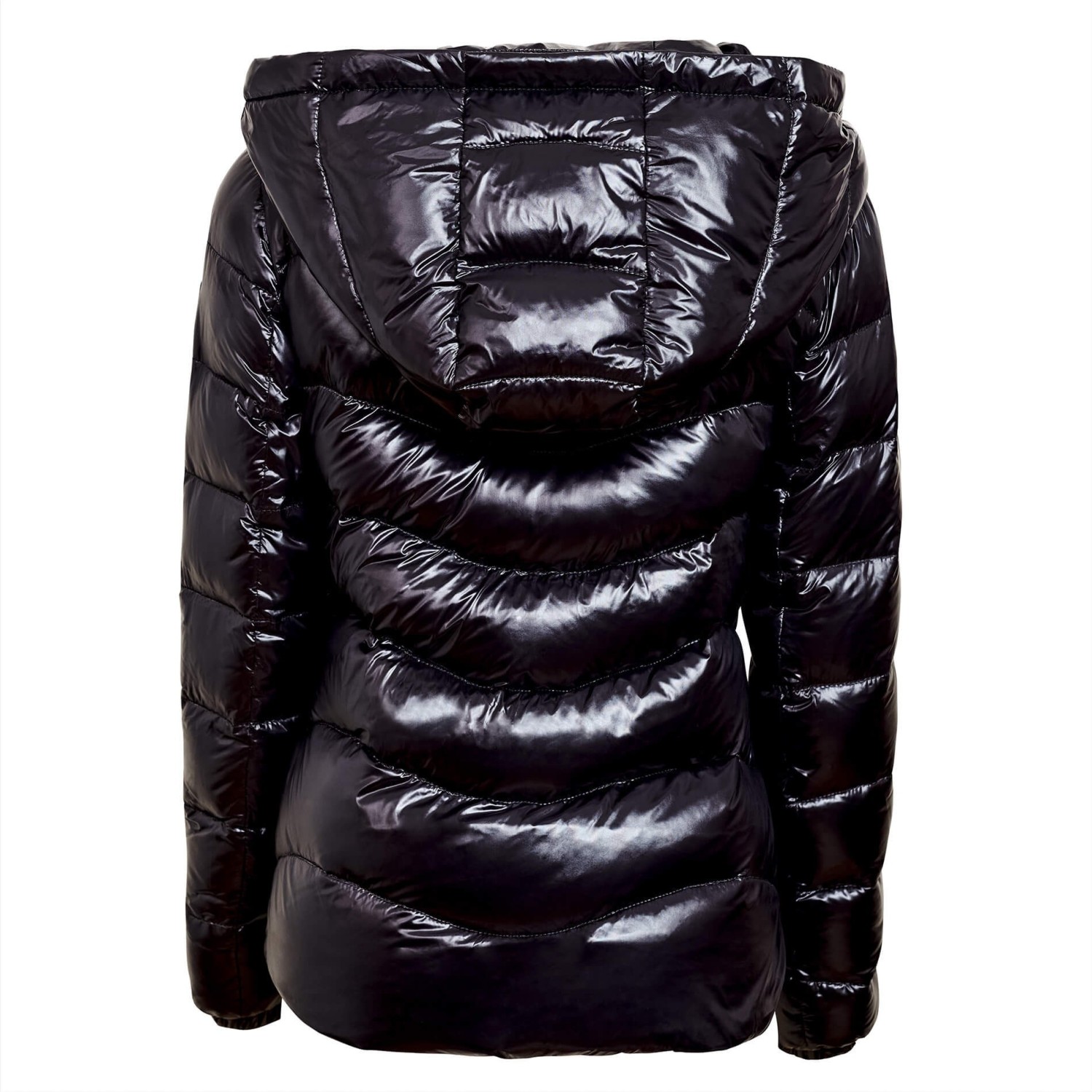 Down jacket with fake fur