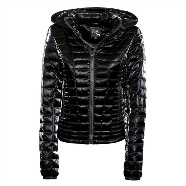 winterjacket black glossy