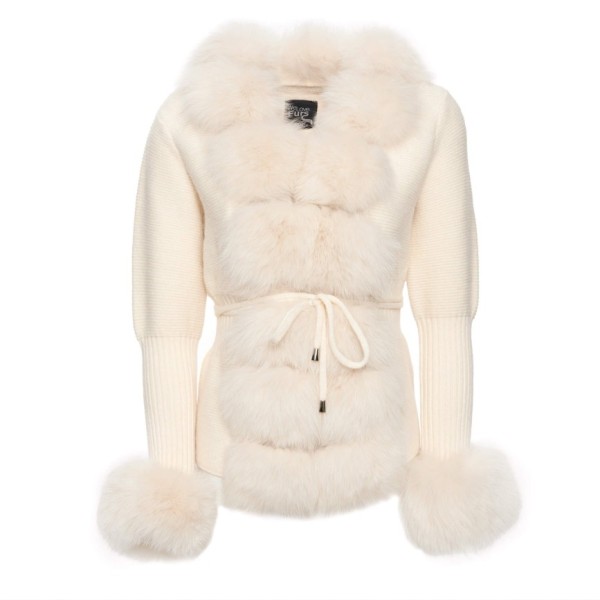 wool jacket with fur