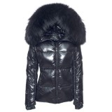 Pufferjacket with fur hood "ARCTICA"