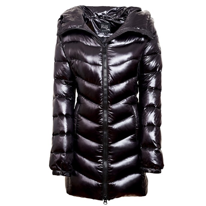 Puffer Jacket with Fur Hood IceBlack |  Size M / 38