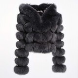 black fur winterjacket