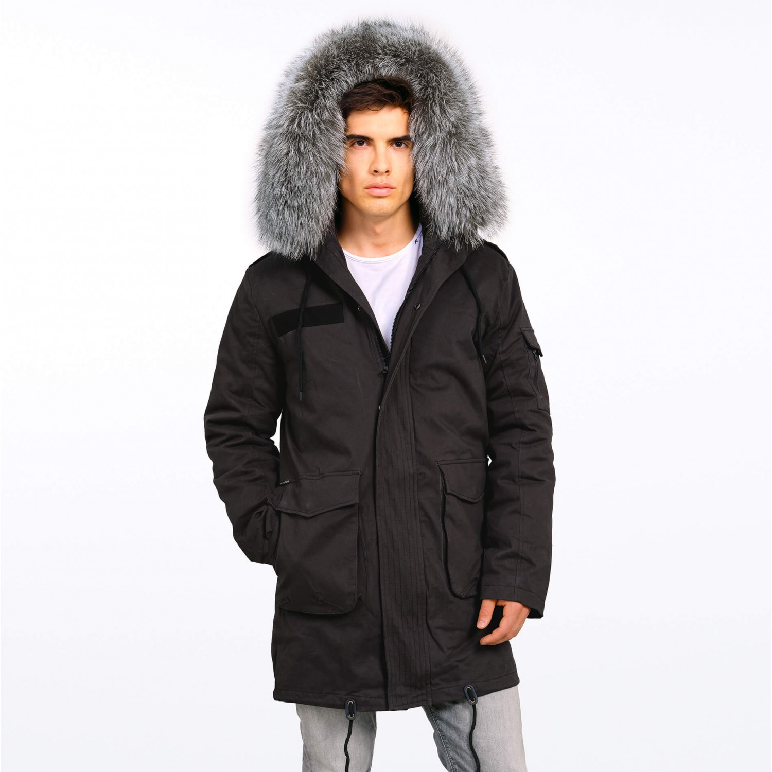 Mens coat with Fur