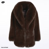long fake fur jacket