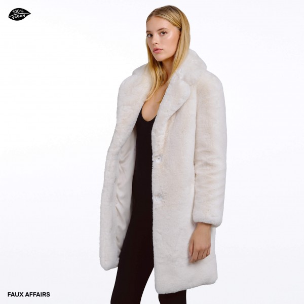 Faux Fur coat white