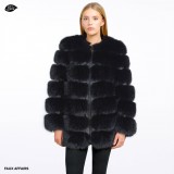 black fauxfur wintercoat