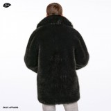 faux fur winterjacket for men