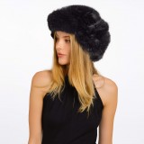 Fake Fur hat black