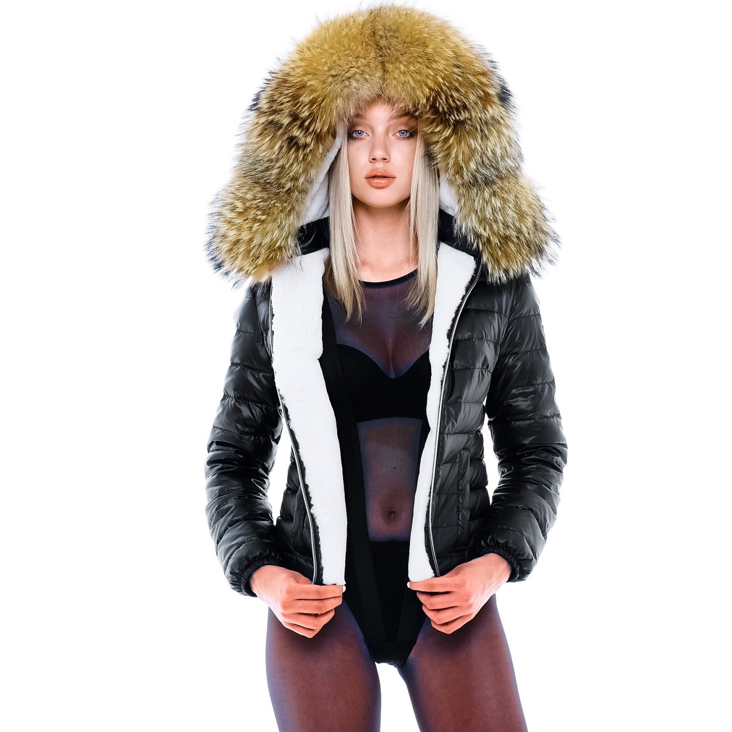 Fur Lined Down Jacket 