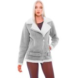 Sheepskin Jacket „PILOTA“ in grey