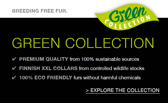 premium finnish xxl collars from controlled wildlife stocks - ecofriendly furs with premium quality